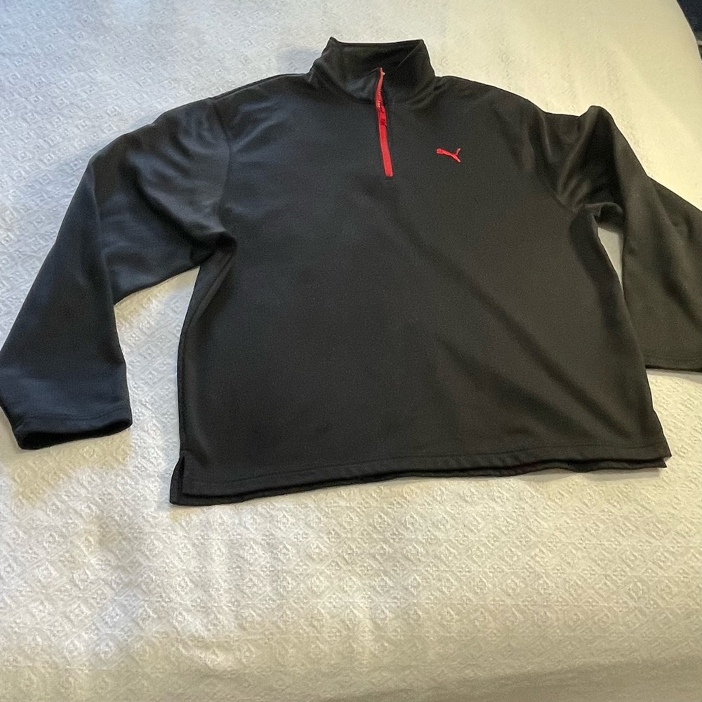 Puma Black and Red Lifestyle Pullover Size XL~ 
Business Casual or Casual‎ Wear